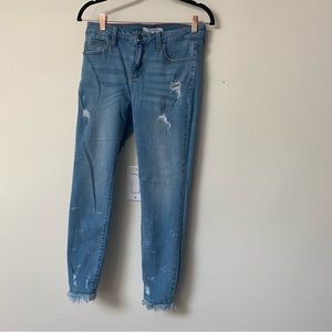 Cello raw hem skinny jeans